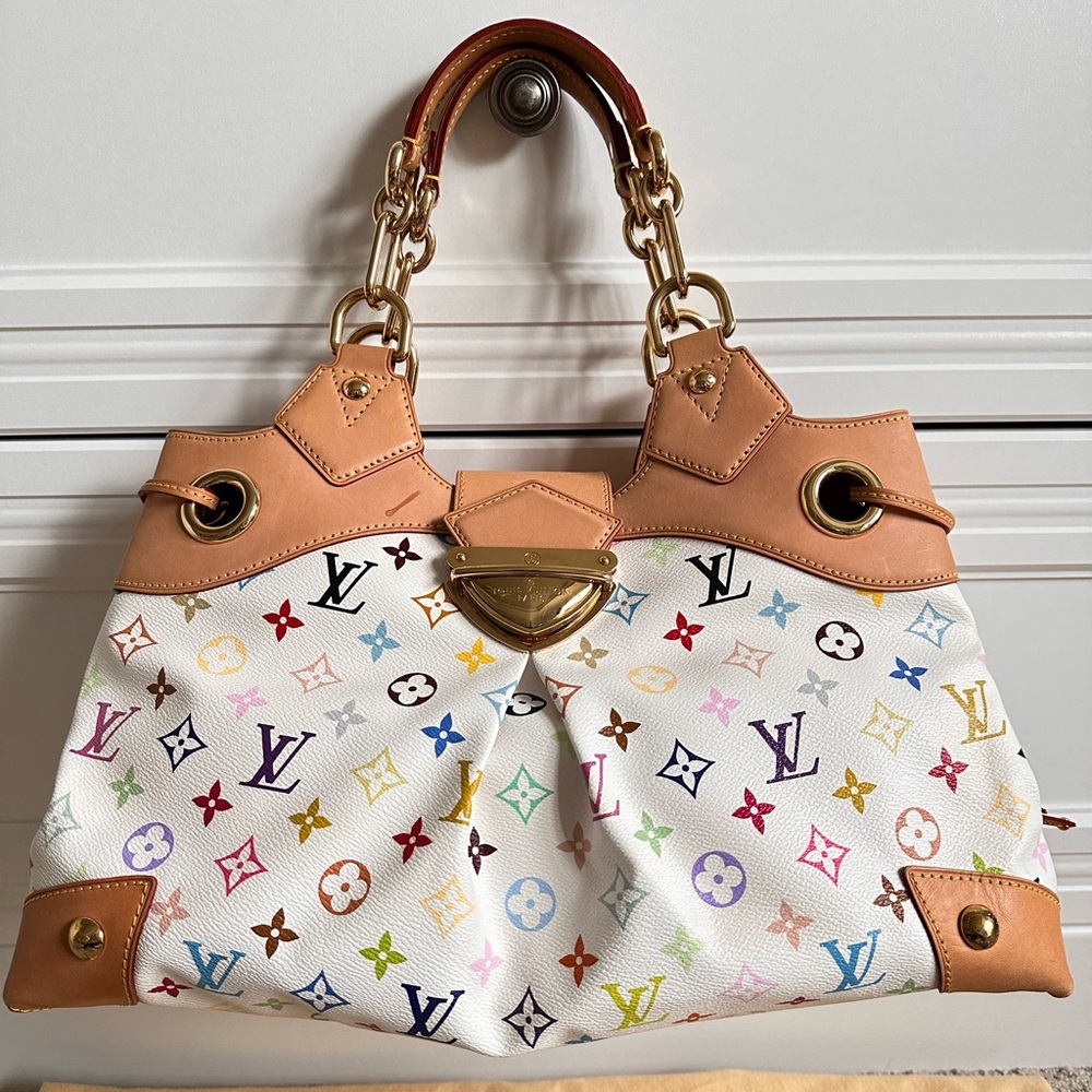 🎊Louis Vuitton multicolor motif handbag